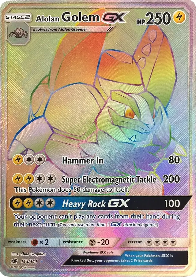Alolan Golem GX