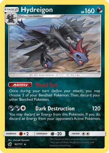 Hydreigon - Pokemon Crimson Invasion #62