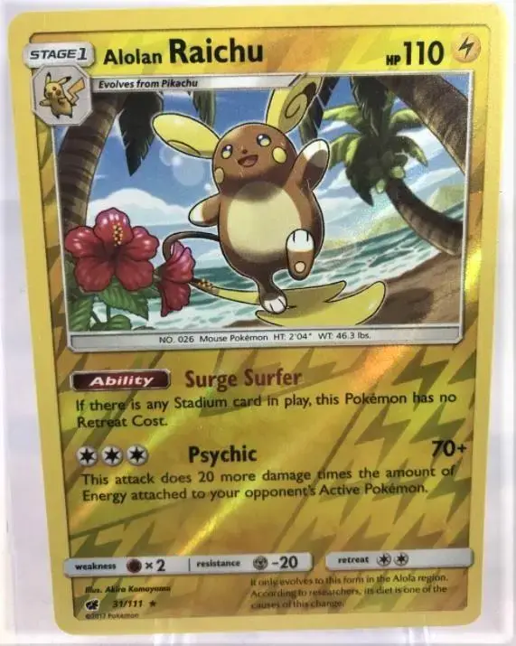 Alolan Raichu [Reverse Holo] - Pokemon Crimson Invasion #31