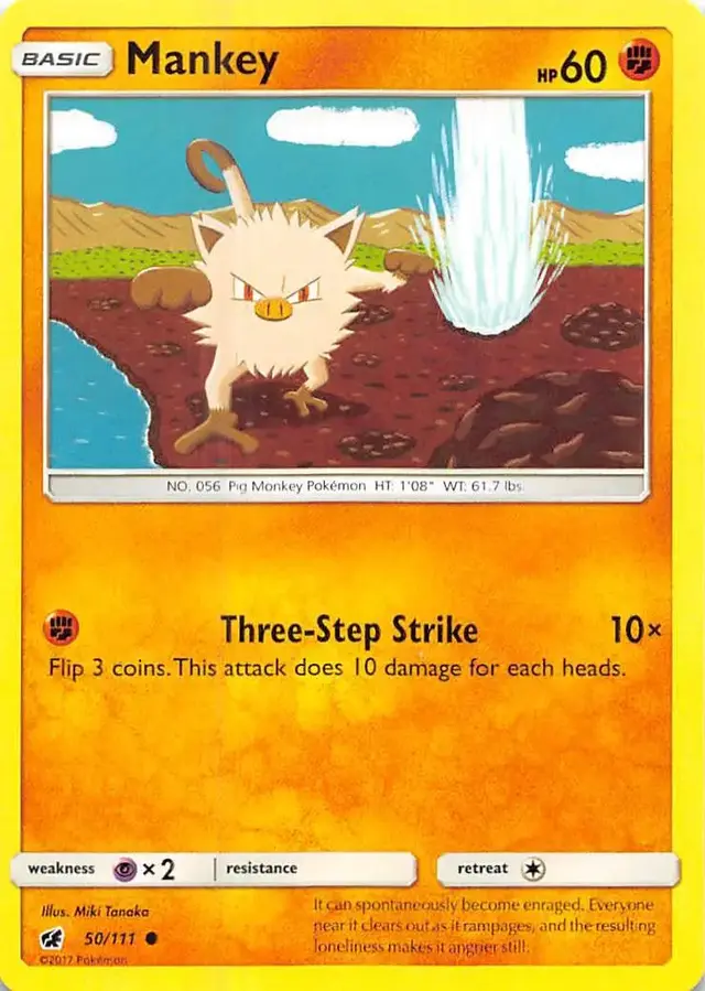 Mankey - Pokemon Crimson Invasion #50