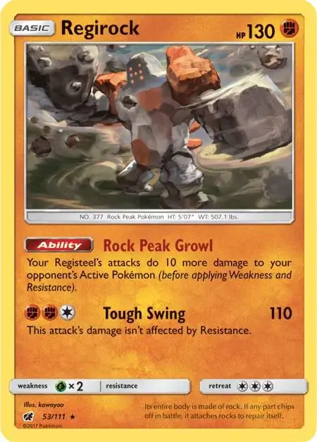 Regirock - Pokemon Crimson Invasion #53