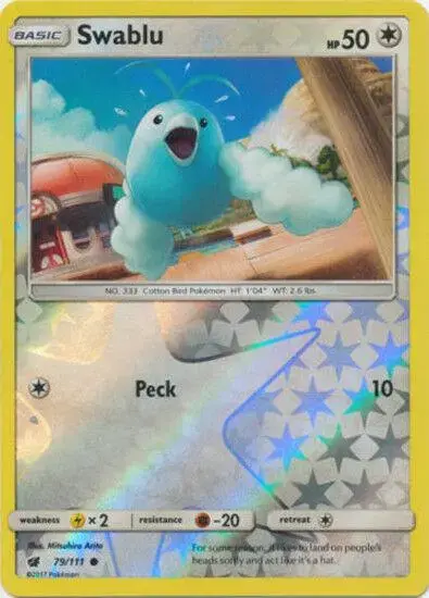 Swablu [Reverse Holo] - Pokemon Crimson Invasion #79