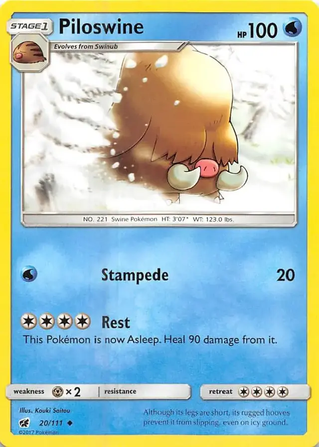 Piloswine - Pokemon Crimson Invasion #20