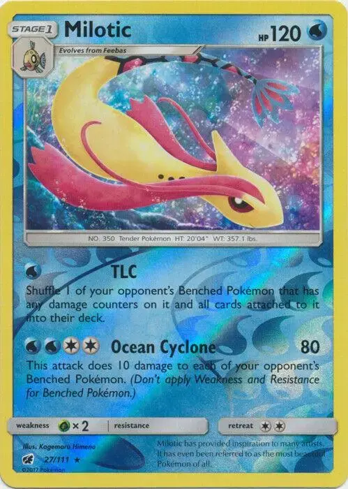 Milotic [Reverse Holo] - Pokemon Crimson Invasion #27