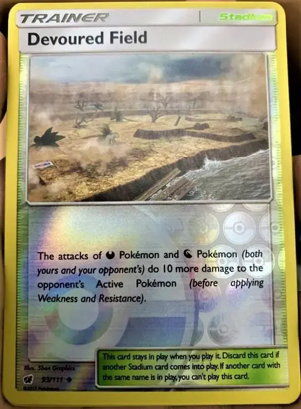 Devoured Field [Reverse Holo] - Pokemon Crimson Invasion #93
