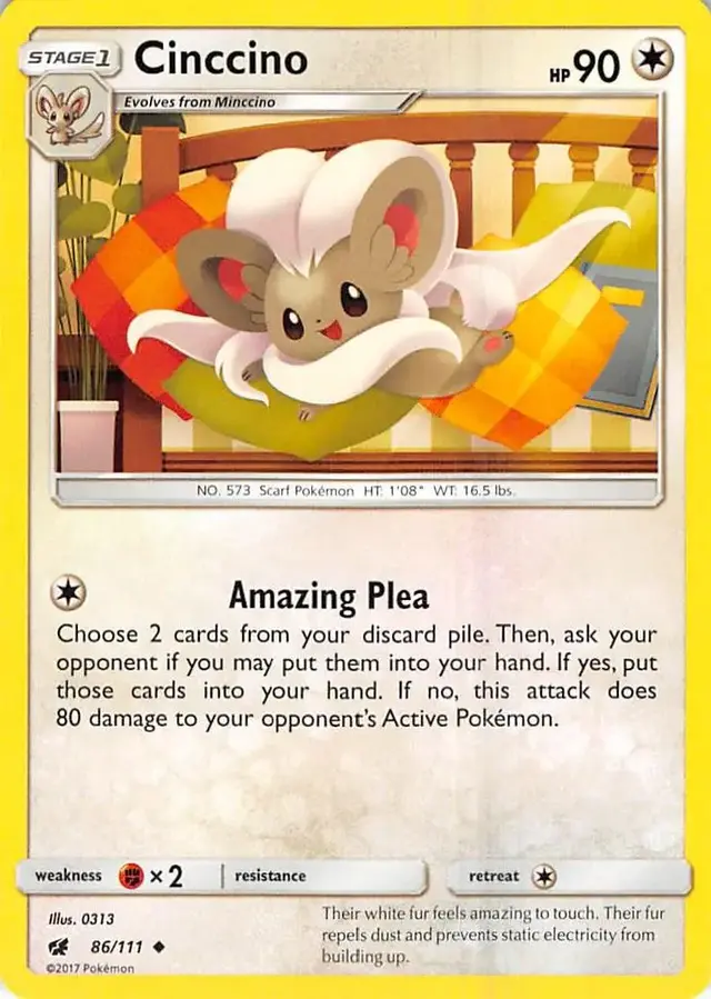 Cinccino - Pokemon Crimson Invasion #86