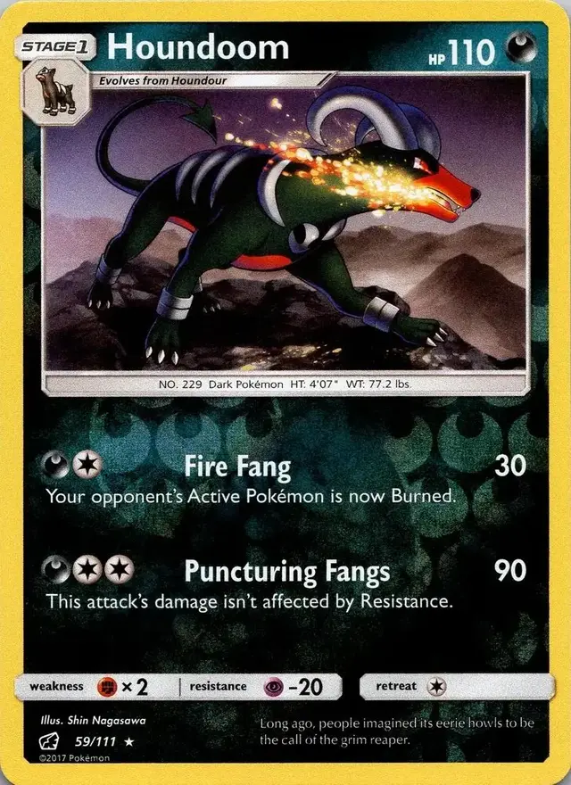 Houndoom [Reverse Holo] - Pokemon Crimson Invasion #59