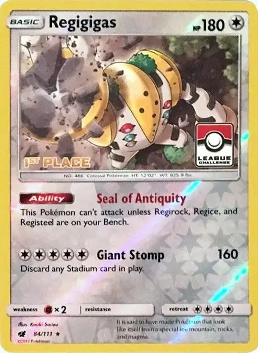 Regigigas [1st Place League] - Pokemon Crimson Invasion #84