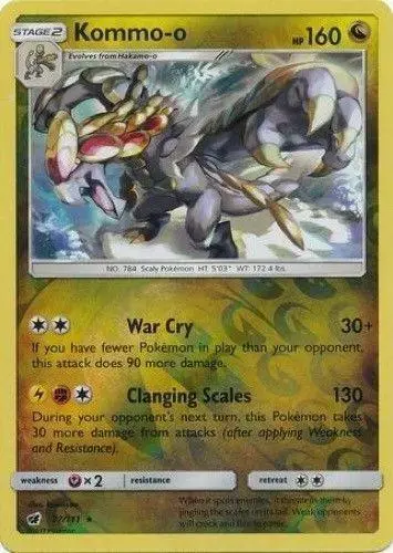 Kommo-o [Reverse Holo] - Pokemon Crimson Invasion #77