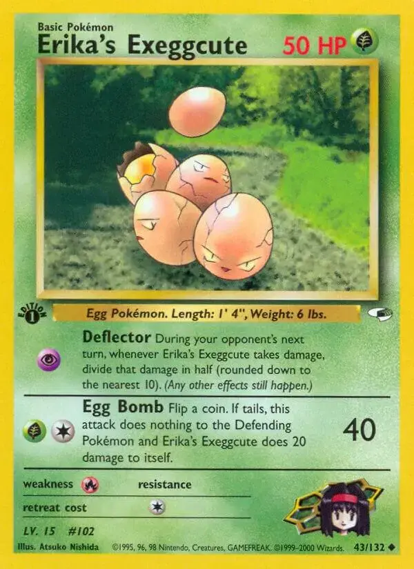 Erika's Exeggcute [1st Edition] - Pokemon Gym Heroes #43
