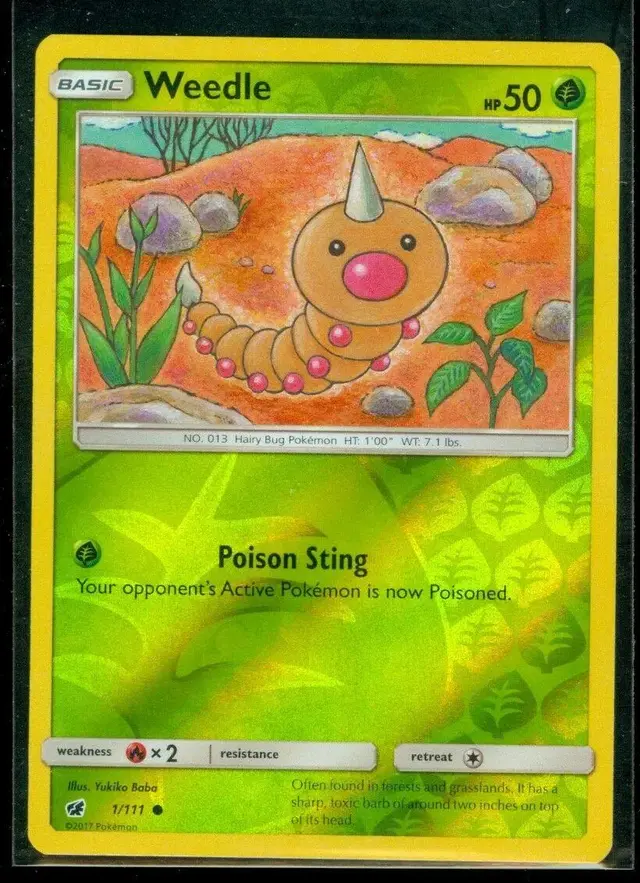 Weedle [Reverse Holo] - Pokemon Crimson Invasion #1