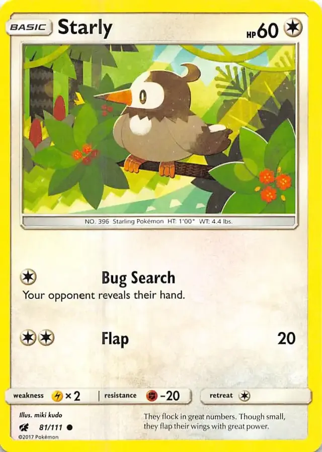 Starly - Pokemon Crimson Invasion #81