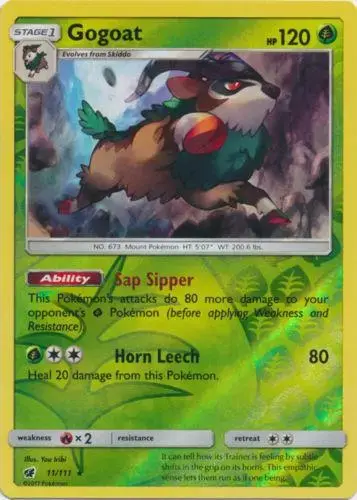 Gogoat [Reverse Holo] - Pokemon Crimson Invasion #11