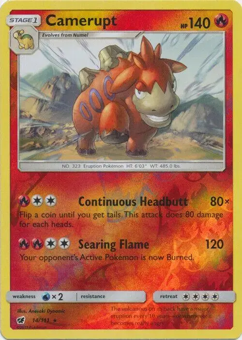 Camerupt [Reverse Holo] - Pokemon Crimson Invasion #14