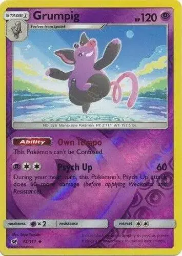 Grumpig [Reverse Holo] - Pokemon Crimson Invasion #42
