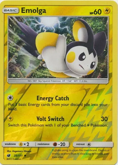 Emolga [Reverse Holo] - Pokemon Crimson Invasion #35