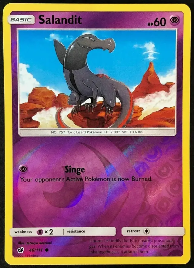Salandit [Reverse Holo] - Pokemon Crimson Invasion #46