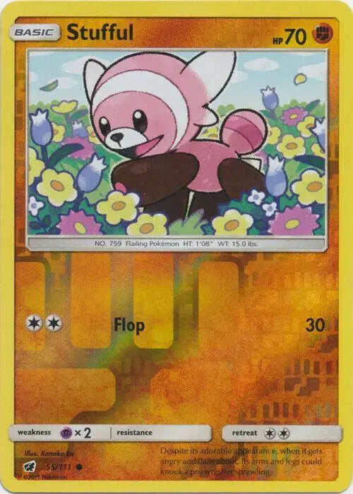 Stufful [Reverse Holo] - Pokemon Crimson Invasion #55