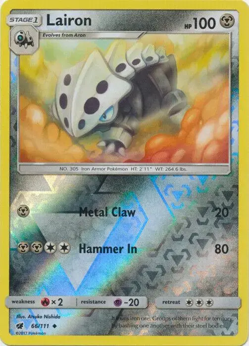 Lairon [Reverse Holo] - Pokemon Crimson Invasion #66