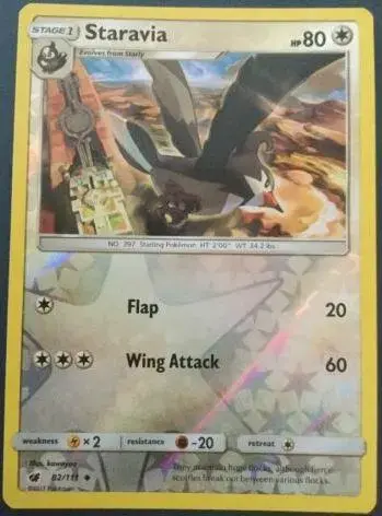 Staravia [Reverse Holo] - Pokemon Crimson Invasion #82