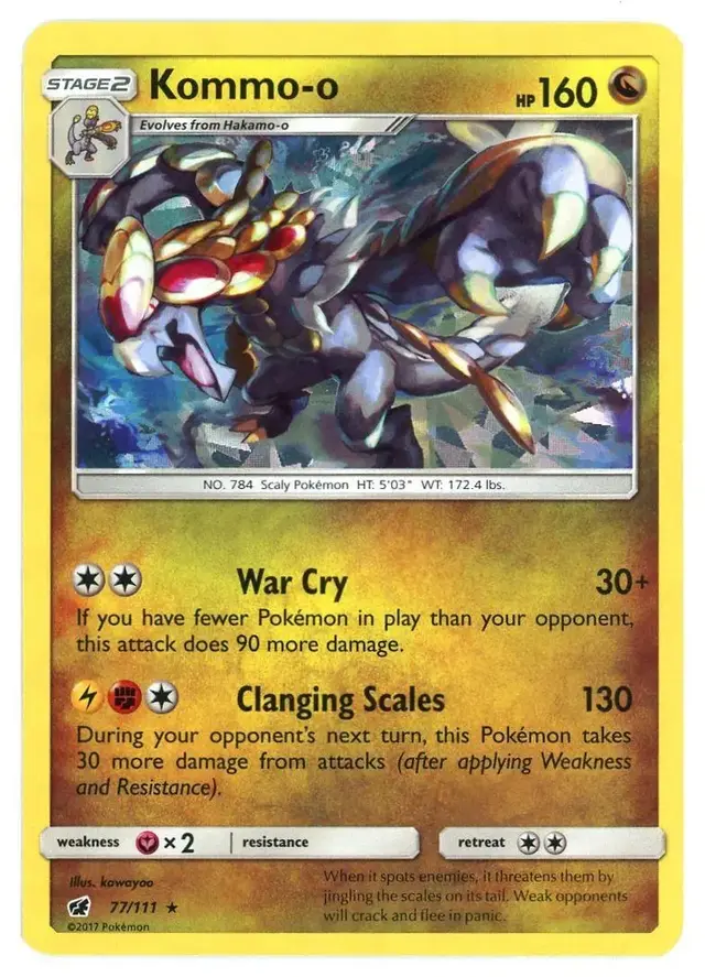 Kommo-O [Cracked Ice] - Pokemon Crimson Invasion #77