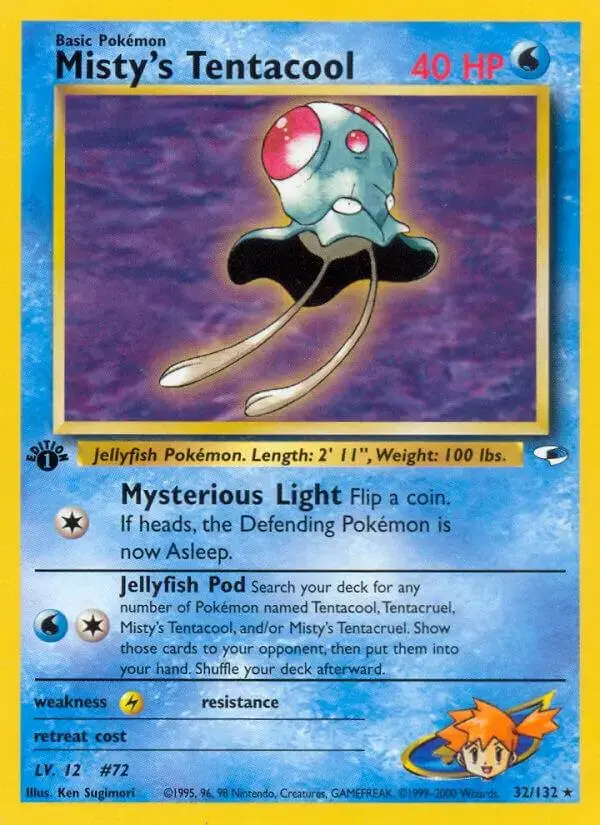 Misty's Tentacool [1st Edition] - Pokemon Gym Heroes #32