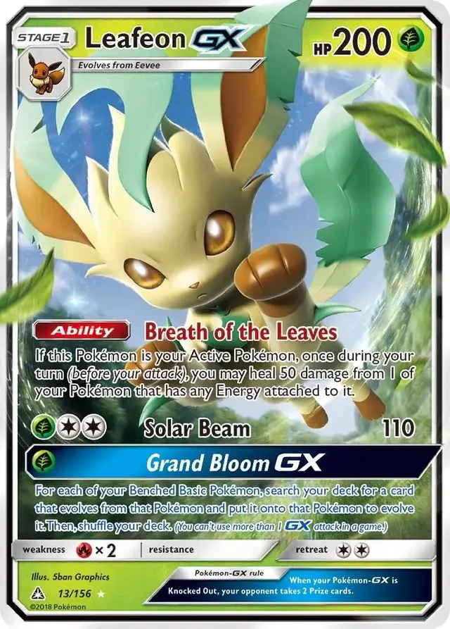 Leafeon GX - Pokemon Ultra Prism #13