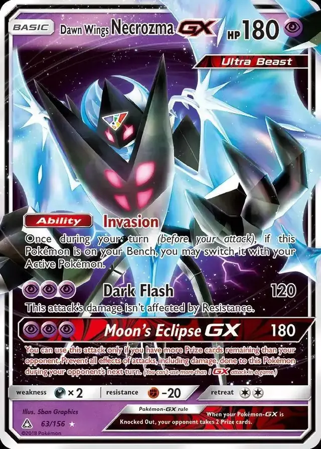 Dawn Wings Necrozma GX - Pokemon Ultra Prism #63