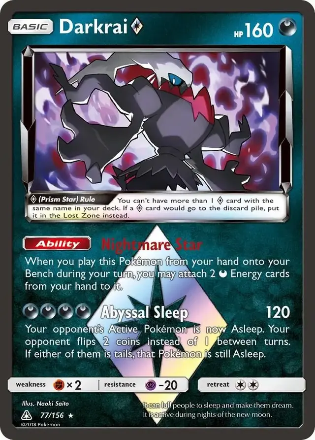 Darkrai Prism Star - Pokemon Ultra Prism #77