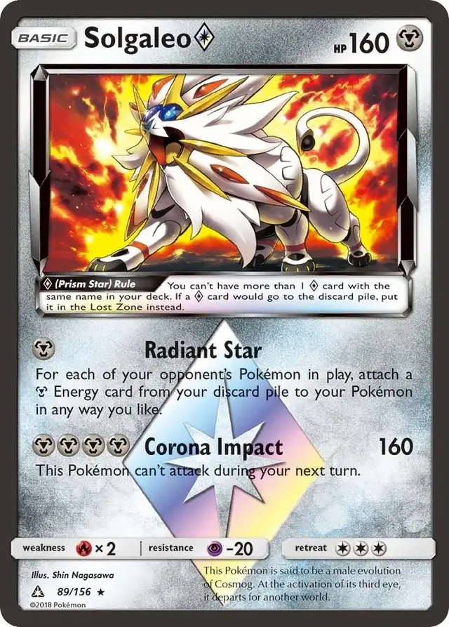 Solgaleo Prism Star - Pokemon Ultra Prism #89