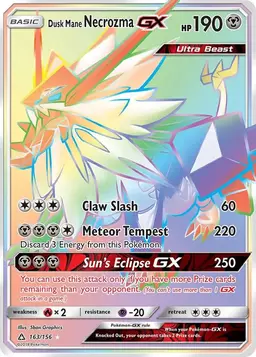 Dusk Mane Necrozma GX 163 - Pokemon Ultra Prism