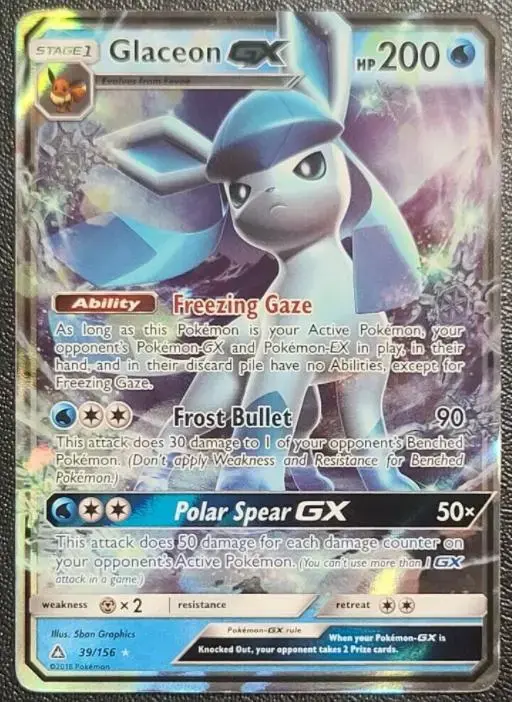 Glaceon GX [Reverse Holo] - Pokemon Ultra Prism #39