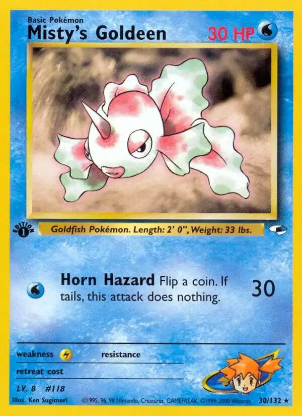Misty's Goldeen [1st Edition] - Pokemon Gym Heroes #30