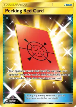 Peeking Red Card 169 - Pokemon Ultra Prism