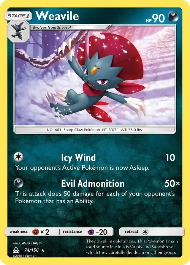 Weavile - Pokemon Ultra Prism #74