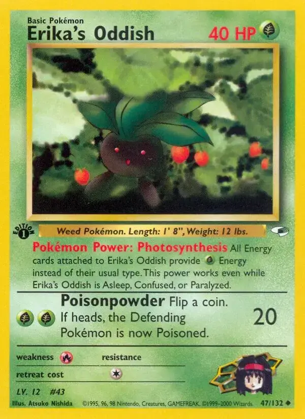 Erika's Oddish [1st Edition] - Pokemon Gym Heroes #47