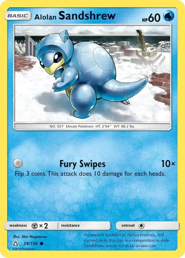 Alolan Sandshrew - Pokemon Ultra Prism #28