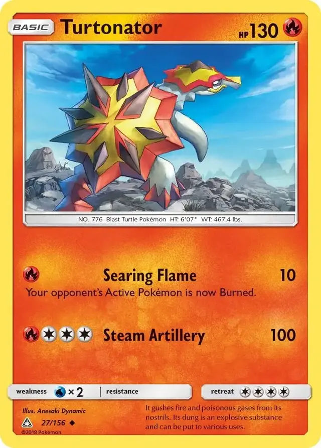 Turtonator - Pokemon Ultra Prism #27