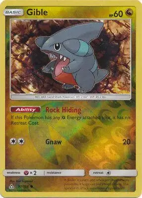 Gible [Reverse Holo] - Pokemon Ultra Prism #97