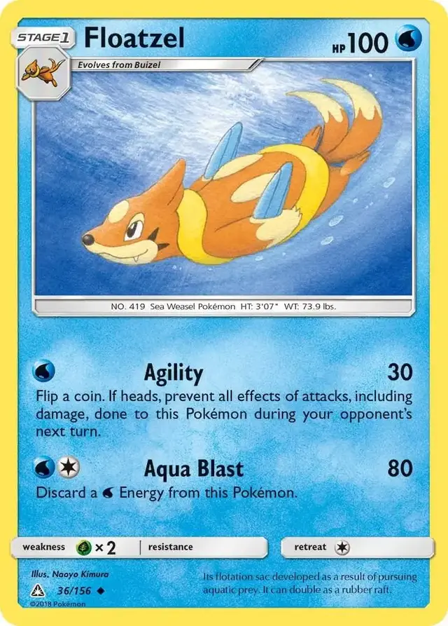 Floatzel - Pokemon Ultra Prism #36