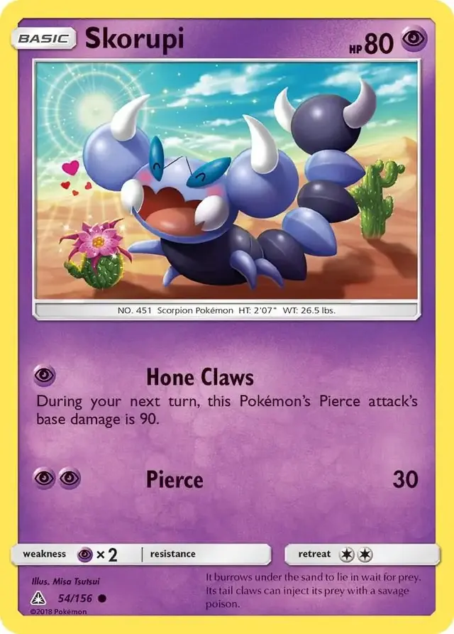 Skorupi - Pokemon Ultra Prism #54