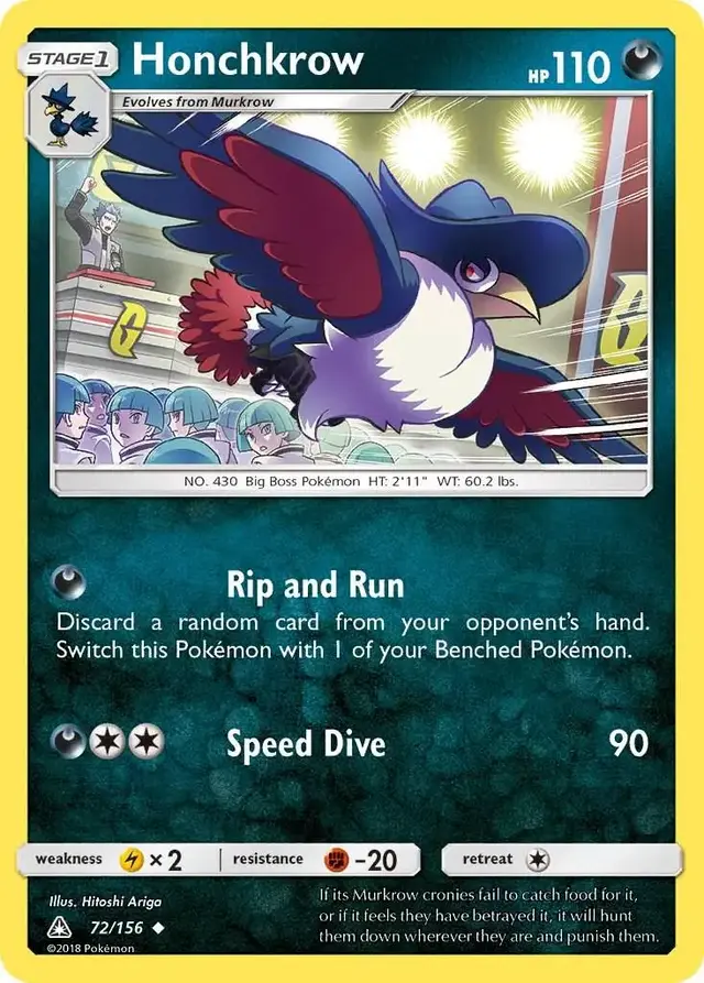 Honchkrow - Pokemon Ultra Prism #72