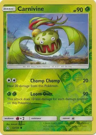 Carnivine [Reverse Holo] - Pokemon Ultra Prism #12