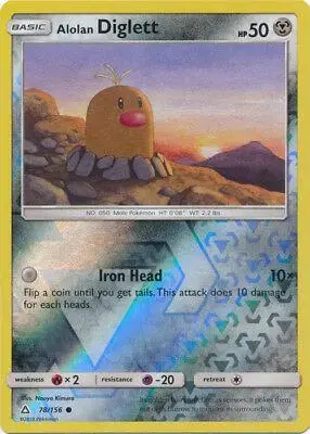 Alolan Diglett [Reverse Holo] - Pokemon Ultra Prism #78