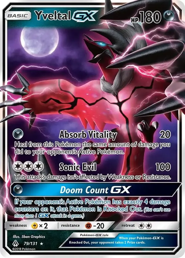 Yveltal-GX - Pokemon Forbidden Light #79