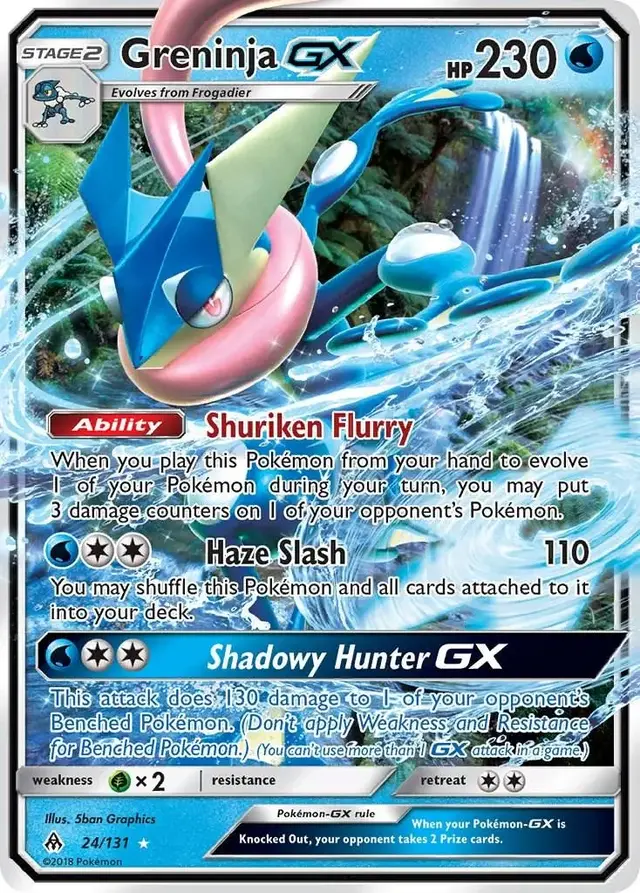 Greninja-GX - Pokemon Forbidden Light #24
