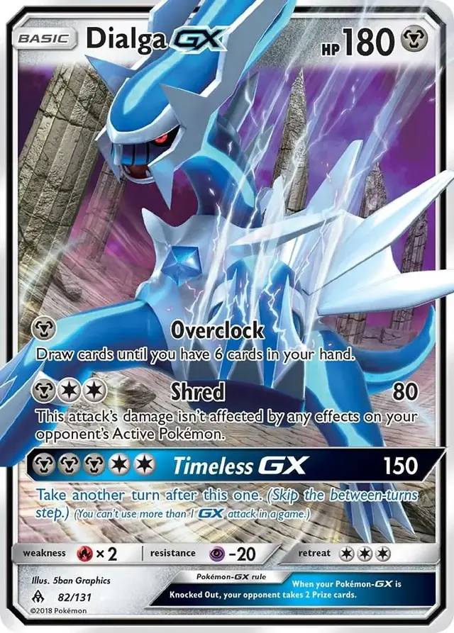 Dialga-GX - Pokemon Forbidden Light #82