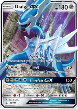 Dialga-GX 82 - Pokemon Forbidden Light
