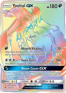 Yveltal-GX #137 - Pokemon Forbidden Light