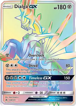 Dialga GX #138 - Pokemon Forbidden Light